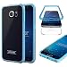 Produktbild Urcover® Samsung Galaxy S7 Edge Handy-Hülle RUNDUM-SCHUTZ Ultra Slim 360 Grad Touch Case [NEUE VERSION 2017] Blau Full Body Transparente Schale Handy-Tasche Crystal Clear Smartphone Zubehör Cover Galileo unbreakable