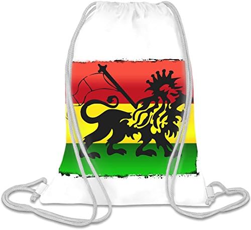 Lion of Judah Ethiopia Flag Custom Printed Personalised Drawstring Sack Bag