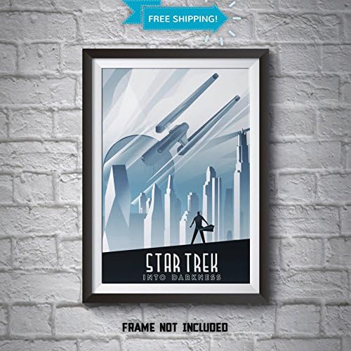 Star Trek Into the Darkness Alternative Movie Art - USS Enterprise Poster Print - Star Trek Posters - 3 for 2 on all Art Prints and Wall Decals