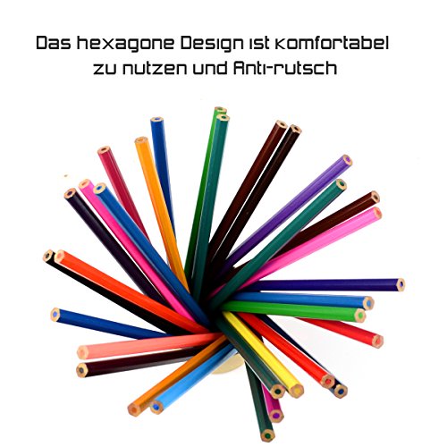 Generic Buntstifte Set (36er Pack) Hochwertige Kunst-Buntstifte für das Buntmalen der Erwachsenen, Schulprojekte, Zeichnen & mehr - 3