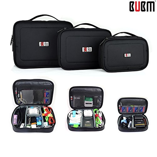 Preisvergleich Produktbild BUBM 3pcs / set wasserdichter beweglicher Universalmultifunktions Digital Speicher Beutel elektronisches Zusätze Kabel Organisator Beutel tragender Fall Kameraobjektiv Aufladeeinheits Kabel Organisator