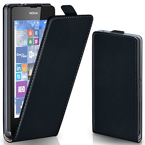 Bolso OneFlow para funda Nokia Lumia 520   525 Cubierta con im  n   Estuche Flip Case Funda m  vil plegable   Bolso m  vil protecci  n m  vil paragolpes funda protectora con cubierta en Nero