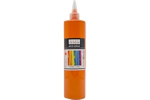SÜDOR ACRYL FARBE 500 ml - Günstige Acrylfarbe Hochwertige Künstler-Malfarben Basteln (Orange)