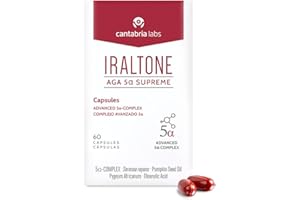 Cantabria Labs - Iraltone AGA 5α Supreme - 60 Cápsulas - Formulado para el manejo de la caída capilar crónica severa - Complemento alimenticio - Sin Gluten y Lactosa