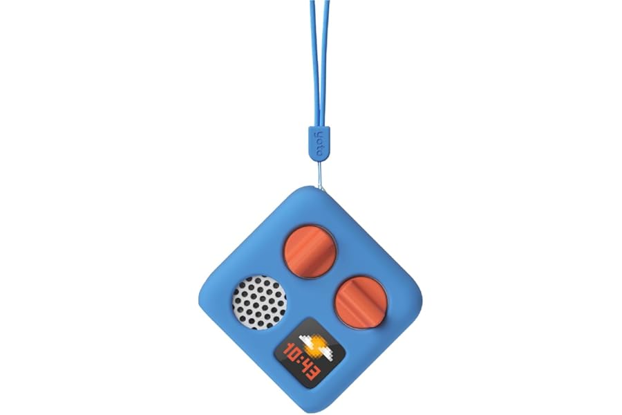 Yoto Mini Adventure Jacket in Blue Bird with Matching Wrist Lanyard – Accessory for Kids Mini Audio Player, Anti-Slip Silicone Skin Cover, Fitted Protective Sleeve Case