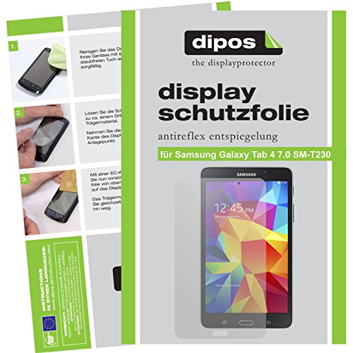 dipos Samsung Galaxy Tab 4 7.0 Schutzfolie (2 Stück) - Antireflex Premium Folie matt - passend für Galaxy Tab 4 7.0