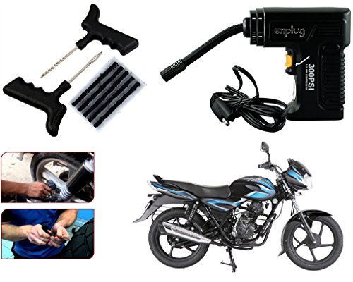 Unplug Clip Terminal Inflator For Car /Bike/Motorcycle/Scooty With Puncture Repair Kit -UNP TIF00B410 (Black)with 1 Year Warranty For - Bajaj Discover 100 RS.1449 (34.00% Off) - Amazon