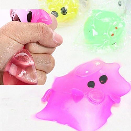 Alberar Decompression Toys, 1Pc Anti-stress Decompression Splat Ball Vent Toy Smash Various Styles Pig Toys (Color Random)
