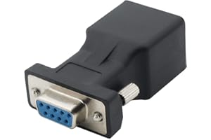 YIOVVOM Adaptateur de câble réseau Ethernet RJ45 femelle DB9 RS232 vers RJ45 femelle