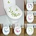 Produktbild Saver Schmetterlings Blumen Toilettendeckelbezug Aufkleber Wand Kunst Kühlschrank Wasserdicht Abnehmbare Papier