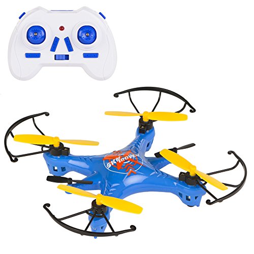 Sky Rover - Mini dron radio control de 4 canales y giros 360º, 16 x 16 cm (ColorBaby 41832)