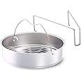Fissler Inserto per pentola a pressione 22 cm, per cottura a vapore, forato, incluso treppiede