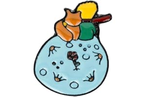 TOSSPER Joyería De La Aleación De Broches Principito Rose Clásica Broche del Esmalte Fairy Tale Pin De Capa De La Chaqueta De Vestir Decoración