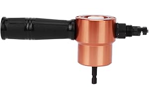 RASTKY Metal Nibbler Drill Attachment, Double-Headed Cutter Sheet Metal Nibbler Drill Cutting Tool for Repair & Sheet Metal, High Cutting for Steel, Stainless Steel, Copper