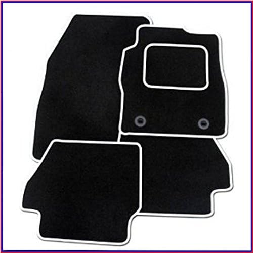CIVIC 91-95 BLACK &amp; WHITE TRIM TAILORED CAR MATS