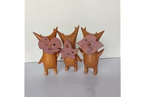 kekafu 3 pcs Korok Wood Statue Decoration Resin Handwork Family Game for Home and Collections Family Game Lovers Cute Kids Room or Gamming Room