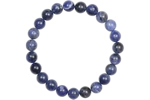 Ouubuuy Crystal Bracelet,8mm Natural Gemstone Bead Bracelet,Healing Crystal Bracelet for Women Men