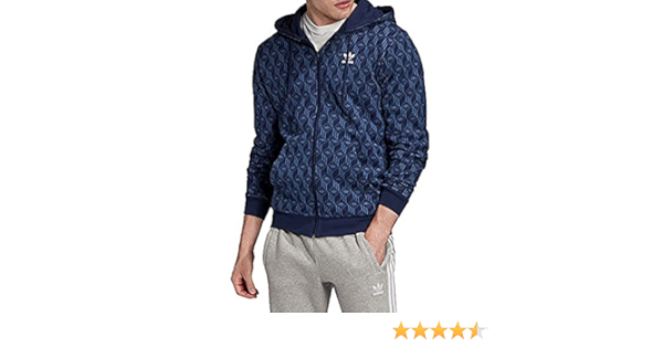 adidas Men's Mono Fz Hoodie Sweatshirt : Amazon.co.uk: Fashion