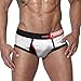 Produktbild Herren Slips,Beikoard PINK HEROES Mens Boxer Underpants Knickers Sexy Print Briefs Shorts Underwear Gedruckte Herrenunterhose (L, Wei)