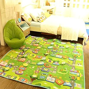 Lucario Baby Play Mat, Baby Crawling Mat Super Soft Carpet Plush Surface Non-Slip Design, Baby Floor Playmat for Kids Area Rugs Learning Alphabet, Great Gift for Girls & Boys