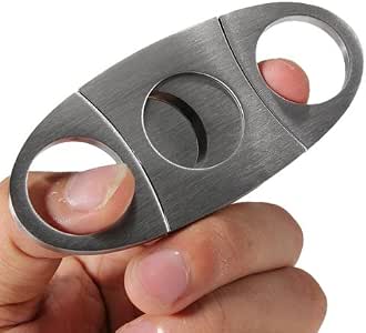 XPEX Zigarrenschneider Set - 3 Stück Edelstahl Cutter Mit 26mm Loch Für Perfekten Zigarrenschnitt (schwarz/gelb/grün)