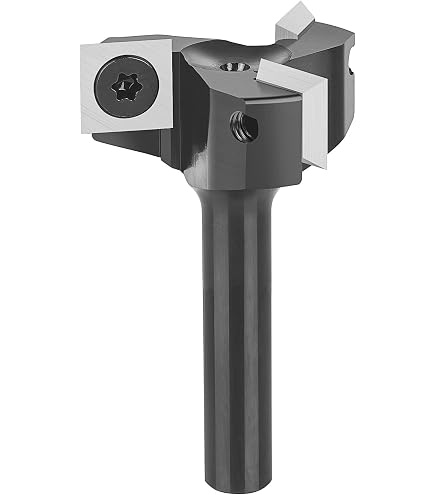Fraise à Surfacer 76mm Avec Tige 12mm - 4 Lames Carbone Pour Défonceuse/CNC