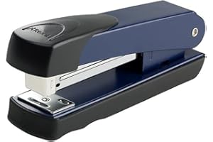 Rexel Meteor Half Strip Stapler, 20 Sheet Capacity, Uses 24/6 and 26/6 Staples, Metal Body, Blue, 2100020