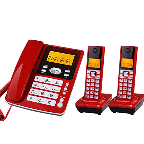 Preisvergleich Produktbild Festnetztelefon_Schnurloses Telefonfestnetz Festes Festnetztelefon Festnetz (weiß, rot, Champagner, schwarz)