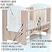 Baby Cot BEAR 120x60 maden of wood incl. foam mattress and 9 pieces bedding complete set