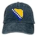 Produktbild Baseballkappe Sport-Mütze Flag Map of Bosnia and Herzegovina Men's Women's Adjustable Jeans Baseball Hat Denim Fabric Hip-hop Cap Sports Cool Youth Golf Ball Unisex Cowboy hat fedora beach hiking sku