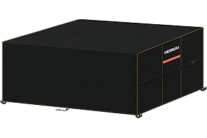 HEIMUNI Pokrowce na Meble Ogrodowe 220 x 130 x 85 cm, Pokrowiec na Sofę na Zewnątrz Wodoodporny Pokrowiec Ochronny na Meble Ogrodowe, Segmentowy Pokrowiec na Kanapę, Prostokątny, Anty-UV