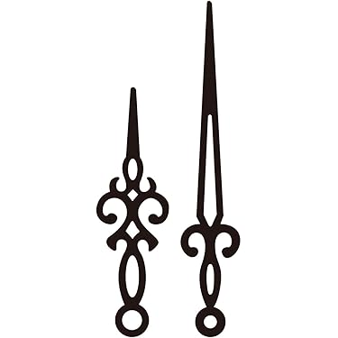 Aiguilles Pour Horloge à Coucou 54 Mm Et 50 Mm En Plastique ébène