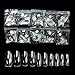 Beauties Factory 500pcs Round Nails Art Tips (Full Nails) - Clear