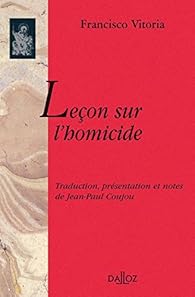 Book's Cover of Leçon sur l'homicide: 1re traduction française du latin