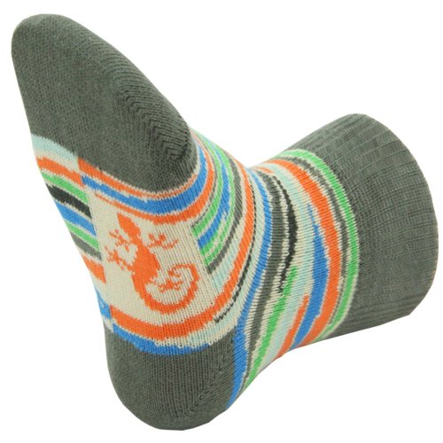 Little Grippers Khaki Jungle Baby Socks (12-24 Months) with Stay On Technology