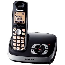 Panasonic KX-TG6521GB - Teléfono fijo digital, color negro