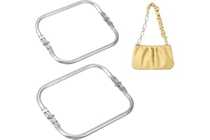 ZOPJUMA 2 Pezzi 20cm Chiusura Borsa Uncinetto, Chiusure Per Borse Uncinetto, Clutch Per Borse Uncinetto, Chiusura Clutch, Manico Borsa Uncinetto, Clic Clac Per Borse