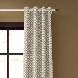 ECOTEX - Premium Cotton Curtain for Door 7 Feet - Set of 2, Baige