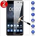 Produktbild MaxKu Nokia 6 Schutzfolie, [2 Stück] Glasfolie Hartglas 9H Hardness Panzerglas Displayschutz Anti-Kratz Displayschutz für Nokia 6