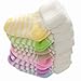 Eleery Unisex Baby Newborn Children 6 Pack Striped Non Slip Terry Socks Candy Color Soft Thicken Socks (Age 0-1)