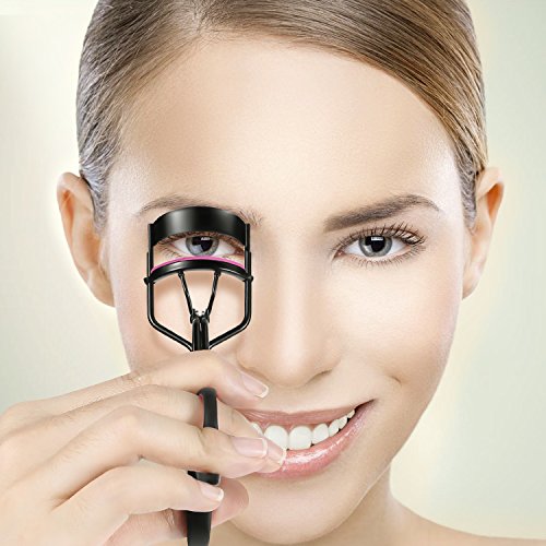 BESTOPE Schmerzfreie Wimpernzange aus Edelstahl mit 2 kostenfrei Ersatz Silikonpads Hochwertiger Wimpernformer Professionelles Make-up Tool für perfekt geschwungene Wimpern Lebenslange Nutzung - 8