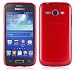 Produktbild Samsung Galaxy ACE 3 Silikonhülle in ROT von Cadorabo - TPU Schutzhülle für Galaxy ACE 3 Edelstahloptik gebürstet BRUSHED Design – Handyhülle Bumper Case Backcover in ROT