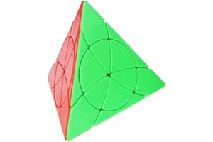 OJIN YongJun YJ Petalo Pyraminx Cubo Piramide Triangolo Tetraedro a quattro assi Velocità Puzzle Cubo Smooth Turning Cube Toy con un cubo treppiede (Senza Adesivo)