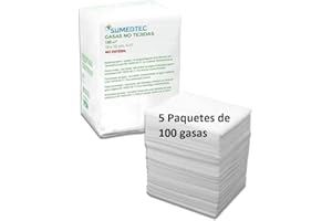 Sumedtec Lot de 100 gazes non stériles en tnt 10 x 10 4 couches avec 100 pièces CE
