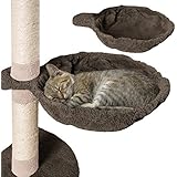 Happypet 2 Liegemulden für Kratzbaum Schlafmulde Zubehör für Katzen Ø 40 cm Braun