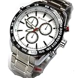 Man-hj Herrenuhr Business Casual Uhr Grand Dial Fake 3 Eyes Nicht-Mechanische Uhr Uhren (Color : 4)