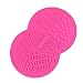 Lalang Silicone Makeup Brush Cleaning Mat Brush Scrubber Board Cosmetic Clean Tool (pink)