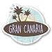Produktbild 2 x Gran Canaria Kanarischen Inseln Vinyl Aufkleber Aufkleber Laptop Reise Gepäck Auto Ipad Schild Fun # 6768 - 10cm/100mm Wide
