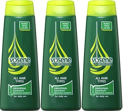 Shampoing antipelliculaire original Vosene médicamenté - 3 paquets de 250 ml