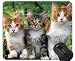 Produktbild Mauspad mit genähtem Rand, lustige Tierkatze Home Office Computerzubehör Mousepads